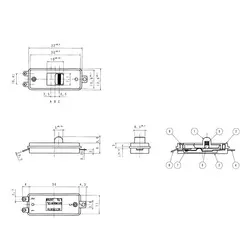 کلید سه حالته کشویی ژاپنی SHINDEN مدل SDS-105EX
