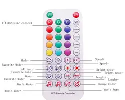کنترلر و درایور LED RGB بلوتوثی با ریموت 38 کلید IR برنامه پذیر
