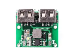 ماژول رگولاتور DC به DC کاهنده دارای ورودی 6V تا 26V و دو خروجی 3A 5V USB