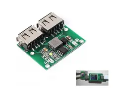 ماژول رگولاتور DC به DC کاهنده دارای ورودی 6V تا 26V و دو خروجی 3A 5V USB