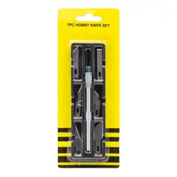 کاتر قلمی بدنه فلزی به همراه 6 تیغ یدک