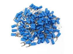 بسته 10 عددی سرسیم دوشاخ روکش دار آبی مدل SV2-4