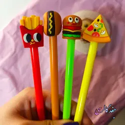 روان نویس فانتزی فست فود (پیتزا، سیب زمینی، همبرگر، هات داگ)