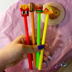 روان نویس فانتزی فست فود (پیتزا، سیب زمینی، همبرگر، هات داگ)