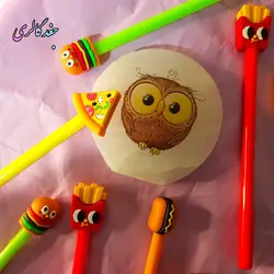 روان نویس فانتزی فست فود (پیتزا، سیب زمینی، همبرگر، هات داگ)