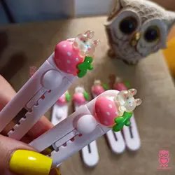 کاتر بلند فانتزی طرح خرگوش و توت فرنگی