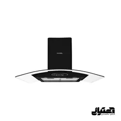 هود پردیس مشکی ایلیا استیل مدل شومینه ای