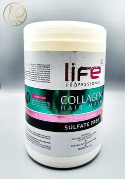 ماسک مو فری سولفات کاسه ای لایف کلاژن کد 740