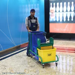 ترولی نظافت صنعتی آذین صنعت مدل 2150