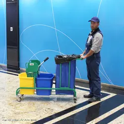 ترولی نظافت صنعتی آذین صنعت مدل 2150
