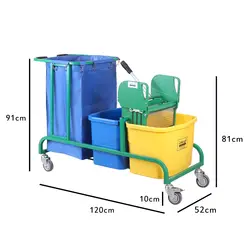 ترولی نظافت صنعتی آذین صنعت مدل 2150