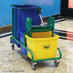 ترولی نظافت صنعتی آذین صنعت مدل 2150