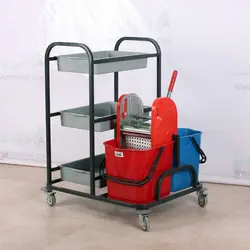 ترولی نظافتی صنعتی آذین صنعت 1600