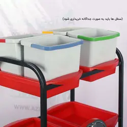 ترولی نظافتی صنعتی آذین صنعت 1600