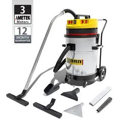 جاروبرقی صنعتی آب و خاک سه موتوره آنا الکتروموتور AMETEK چین – مدل 83WD eco