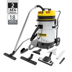 جاروبرقی صنعتی آب و خاک دو موتوره آنا الکتروموتور AEG آلمان – مدل 82wd pro