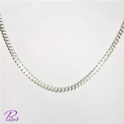 زنجیر نقره کارتیه ایتالیایی کد C2082 با روکش طلا سفید