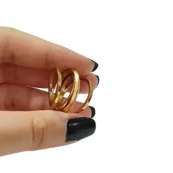 انگشتر استیل زنانه کارتیر (Cartier) مدل چهار رج