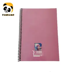 دفتر 50 برگ فنری مجلد فانتزی طرح انیمیشن دخترانه