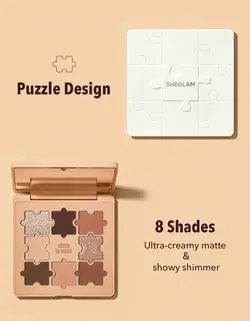 پالت سایه چشم طرح پازلی شیگلم Love N’ Taupe