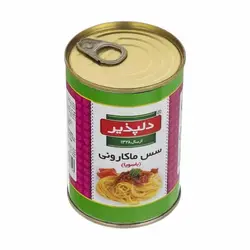 کنسرو سس ماکارونی با سویا دلپذیر 400 گرمی