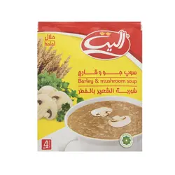 سوپ جو و قارچ الیت 65 گرمی