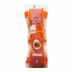 نان همبرگر سه نان 3 عددی