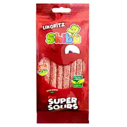 پاستیل شکری ترش آلبالویی لیکوریتز شیبا 90 گرمی