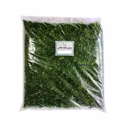 سبزی قلیه ماهی منجمد بسته‌بندی 500 گرمی