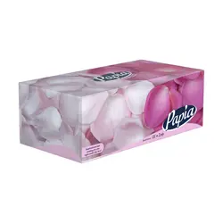 دستمال کاغذی جعبه ای پاپیا 150 برگ 2 لایه