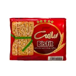 بیسکویت پنج غله با تزئین خرفه و کنجد سلامت 215 گرمی