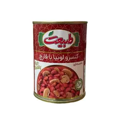 کنسرو لوبیاچیتی با قارچ طبیعت 380 گرمی