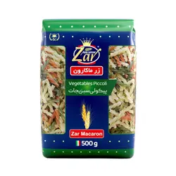 ماکارونی پیکولی سبزیجات زر ماکارون 500 گرمی