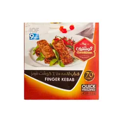 کباب لقمه 70درصد گوشت قرمز گوشتیران 450 گرمی 9 عددی