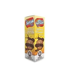 بیسکویت کاکائویی سبوس دار چند غله ستاک 350 گرمی