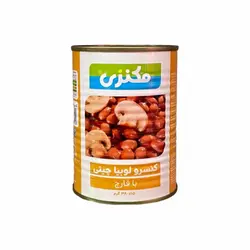 کنسرو لوبیاچیتی با قارچ مکنزی 380 گرمی