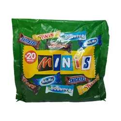 شکلات سلبریشن میکس 20 عددی مینیس (minis) 400 گرمی