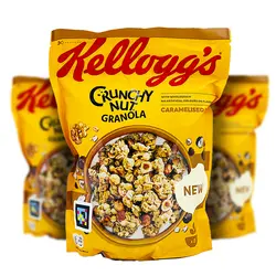 غلات گرانولا کرانچی نات کارامل نمکی کلارکز (kellaggs) 380 گرم