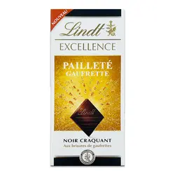 شکلات تخته ای با تکه های کارامل لینت اکسلنس (lindt) 100 گرم