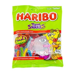 پاستیل مار های دوقلو هاریبو آلمان (haribo) 175 گرمی