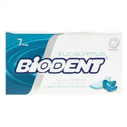آدامس با طعم اکالیپتوس 7 عددی بایودنت (biodent) 10 گرمی