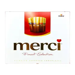 شکلات کادوئی قرمز مرسی (merci) 250 گرمی
