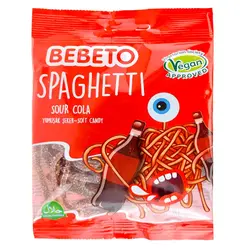 پاستیل اسپاگتی ترش نوشابه ببتو (bebeto) 80 گرمی