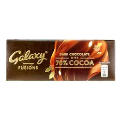 شکلات تخته ای فیوژن تلخ 70 درصد گلکسی (galaxy) 35 گرمی