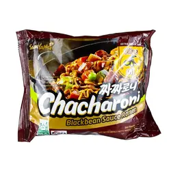 نودل چاچارونی به همراه سس لوبیا سیاه سامیانگ (samyang) 140 گرمی