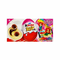 تخم مرغ شانسی کیندر جوی دخترانه (kinder joy) 3عددی