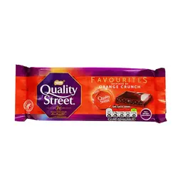 شکلات تخته ای فیوریتس نارنجی کرانچی کوالیتی استریت (quality street) 84گرمی