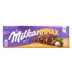 شکلات تخته ای تریپل مکس ترافل با بادام درختی میلکا (milka) 300گرمی