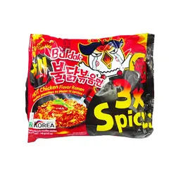 نودل رامن مرغ طعم دار تند تریپل اسپایسی بولداک سامیانگ (samyang) 140 گرمی