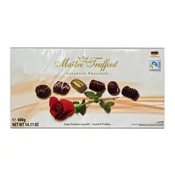 شکلات کادویی آلمانی پرالین رز (maitre truffout) 400 گرم